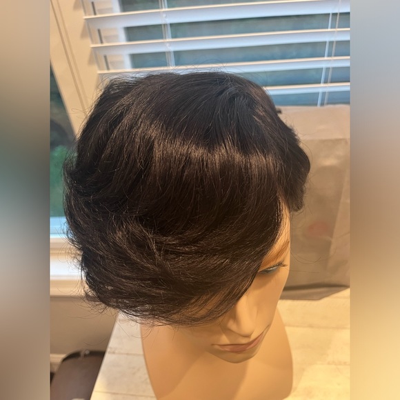 Chad Skin Base Human Hair Toupee - Picture 3 of 11